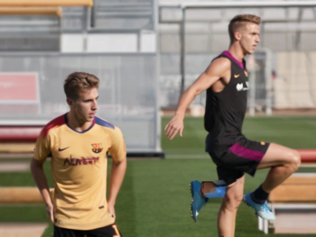 Dani Olmo Joins Barcelona Training Amid Speculation of Vitor Roque’s Absence